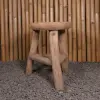  Product image 3 of the product “Chair made of teak wood with triangle legs model about 45cm height ”